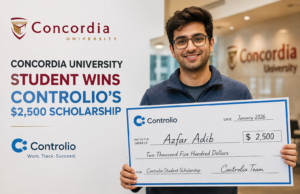 Concordia University Student Wins Controlio’s $2,500 Scholarship Concordia University
